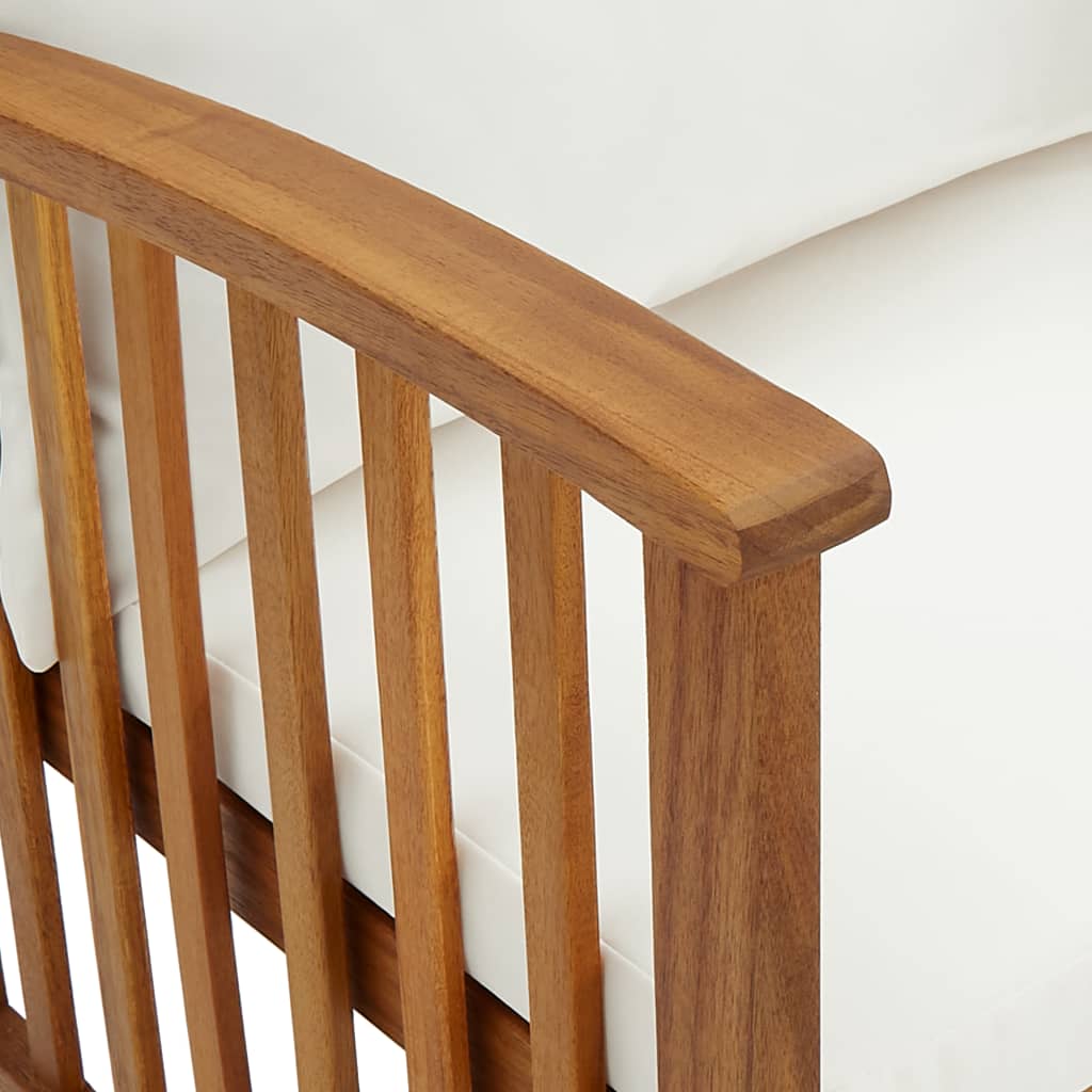 3 részes tömör akácfa kerti ülőgarnitúra párnákkal