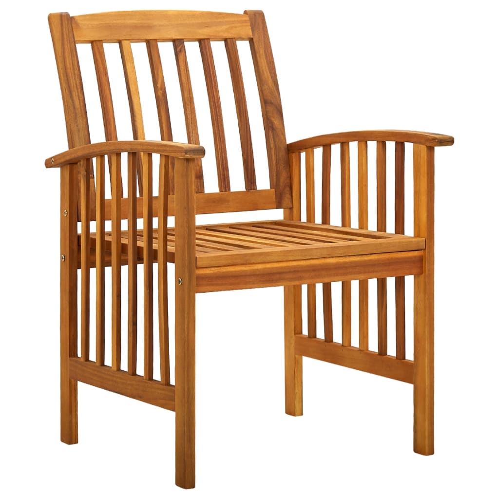 3058093 9 piece garden dining set with cushions solid acacia wood (45963+312130+2x312131)