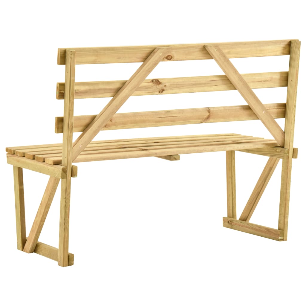 Impregnált fenyőfa kerti pad 120 cm