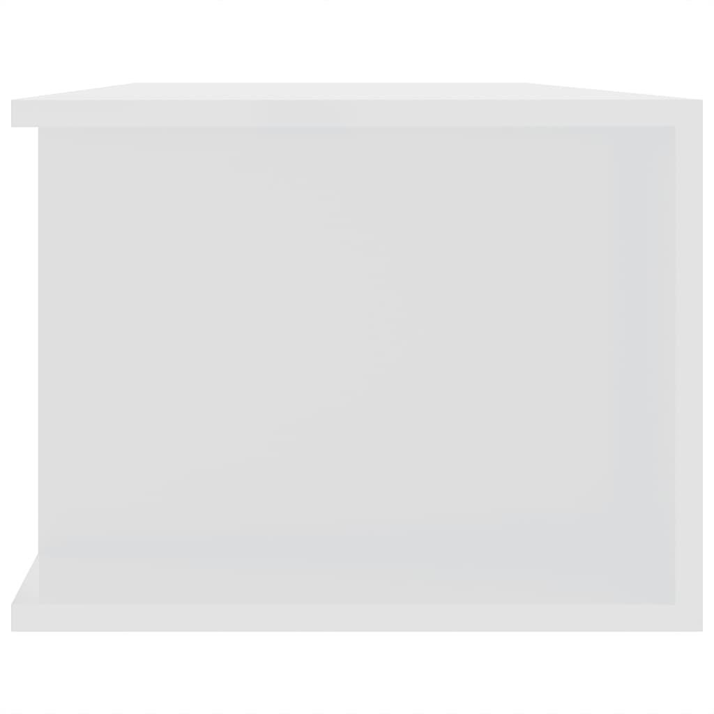 Magasfényű fehér tv-szekrény led-lámpákkal 135 x 39 x 30 cm Magasfényű fehér tv-szekrény led-lámpákkal 135 x 39 x 30 cm