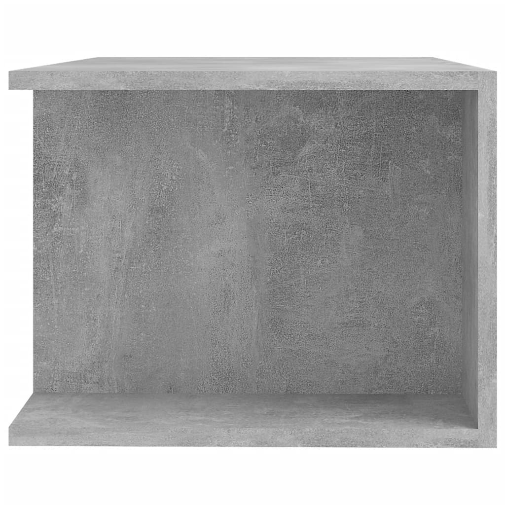 Betonszürke tv-szekrény led lámpákkal 90 x 39 x 30 cm