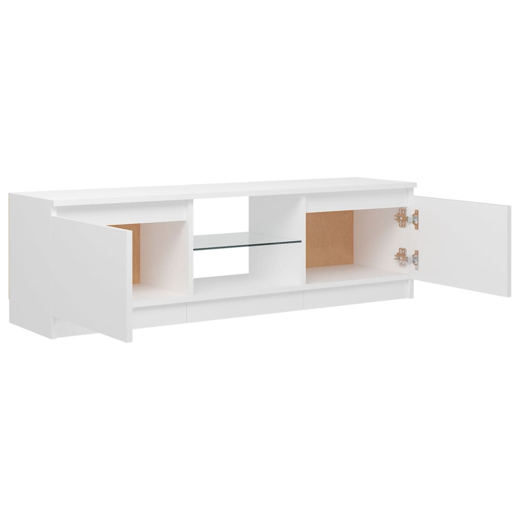 Fehér tv-szekrény led lámpákkal 120 x 30 x 35,5 cm Fehér tv-szekrény led lámpákkal 120 x 30 x 35,5 cm
