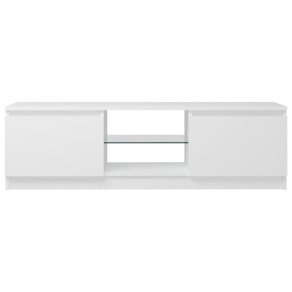 Fehér tv-szekrény led lámpákkal 120 x 30 x 35,5 cm Fehér tv-szekrény led lámpákkal 120 x 30 x 35,5 cm