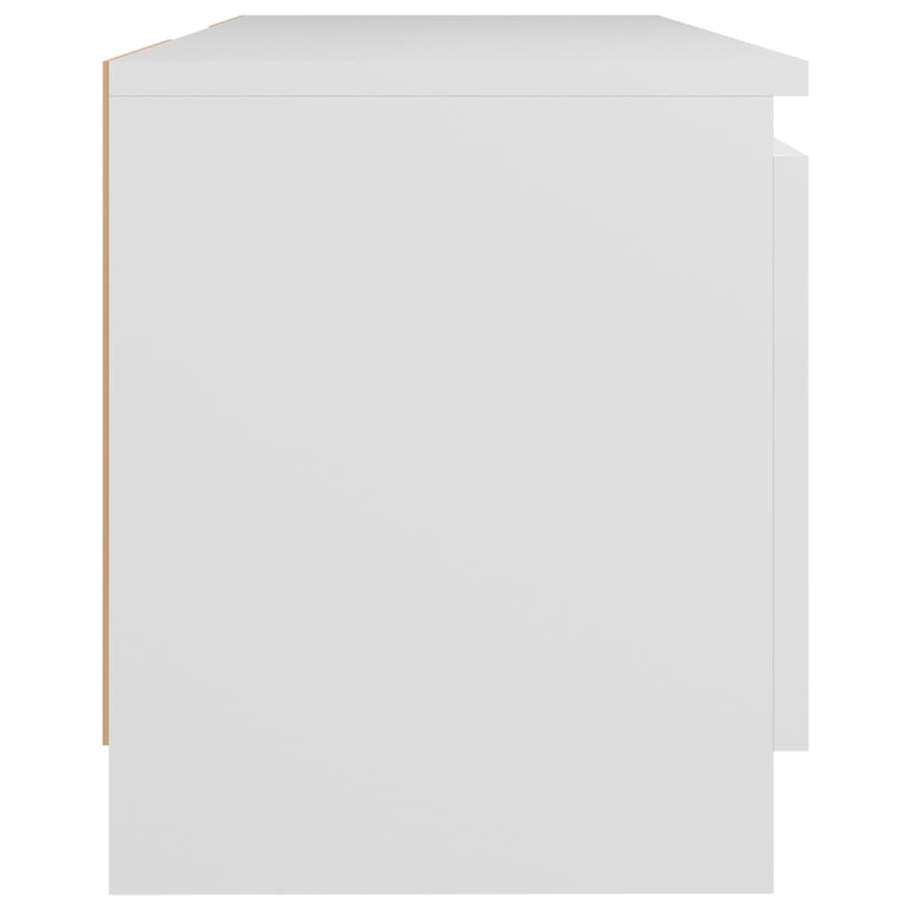 Fehér tv-szekrény led lámpákkal 120 x 30 x 35,5 cm Fehér tv-szekrény led lámpákkal 120 x 30 x 35,5 cm