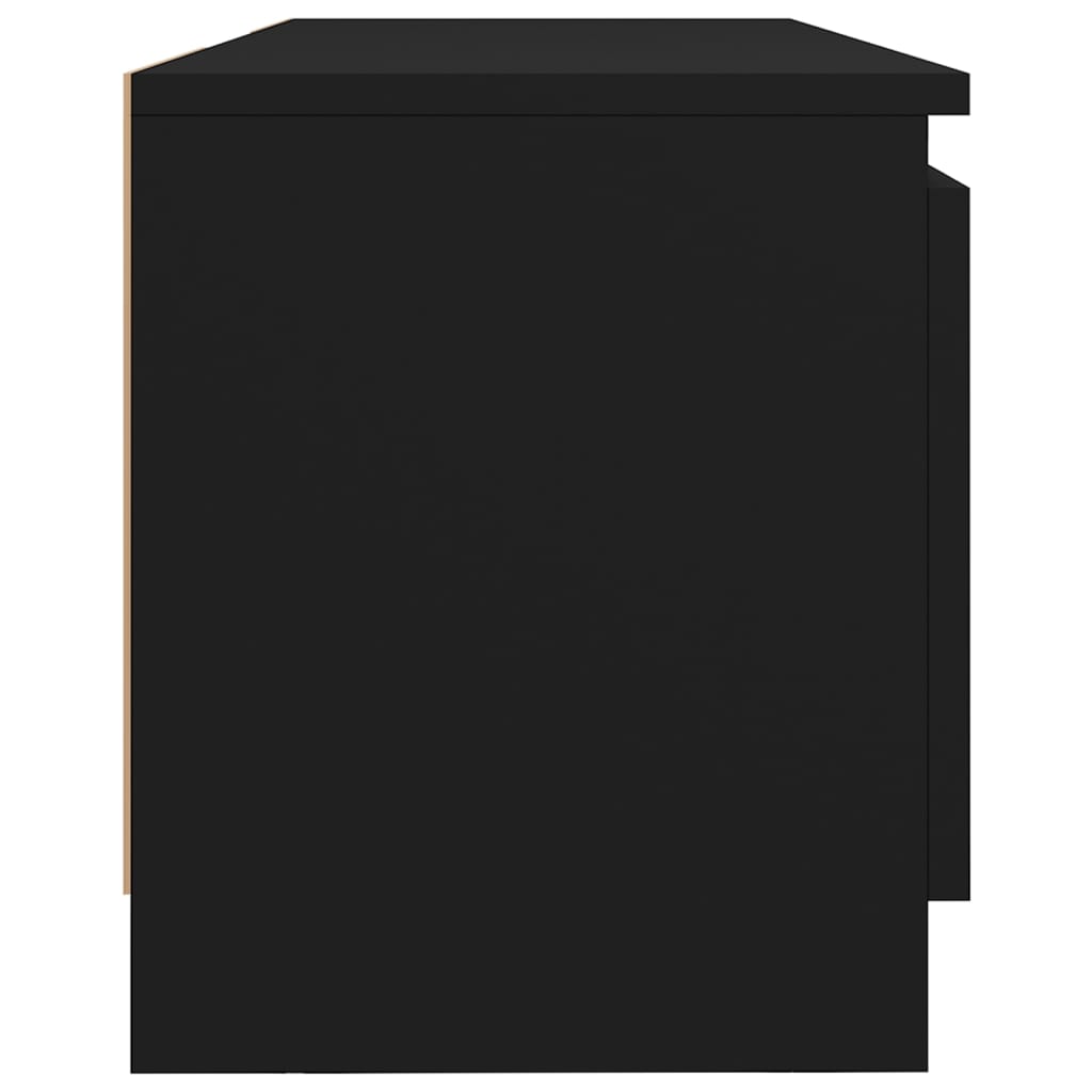 Fekete tv-szekrény led lámpákkal 120 x 30 x 35,5 cm Fekete tv-szekrény led lámpákkal 120 x 30 x 35,5 cm