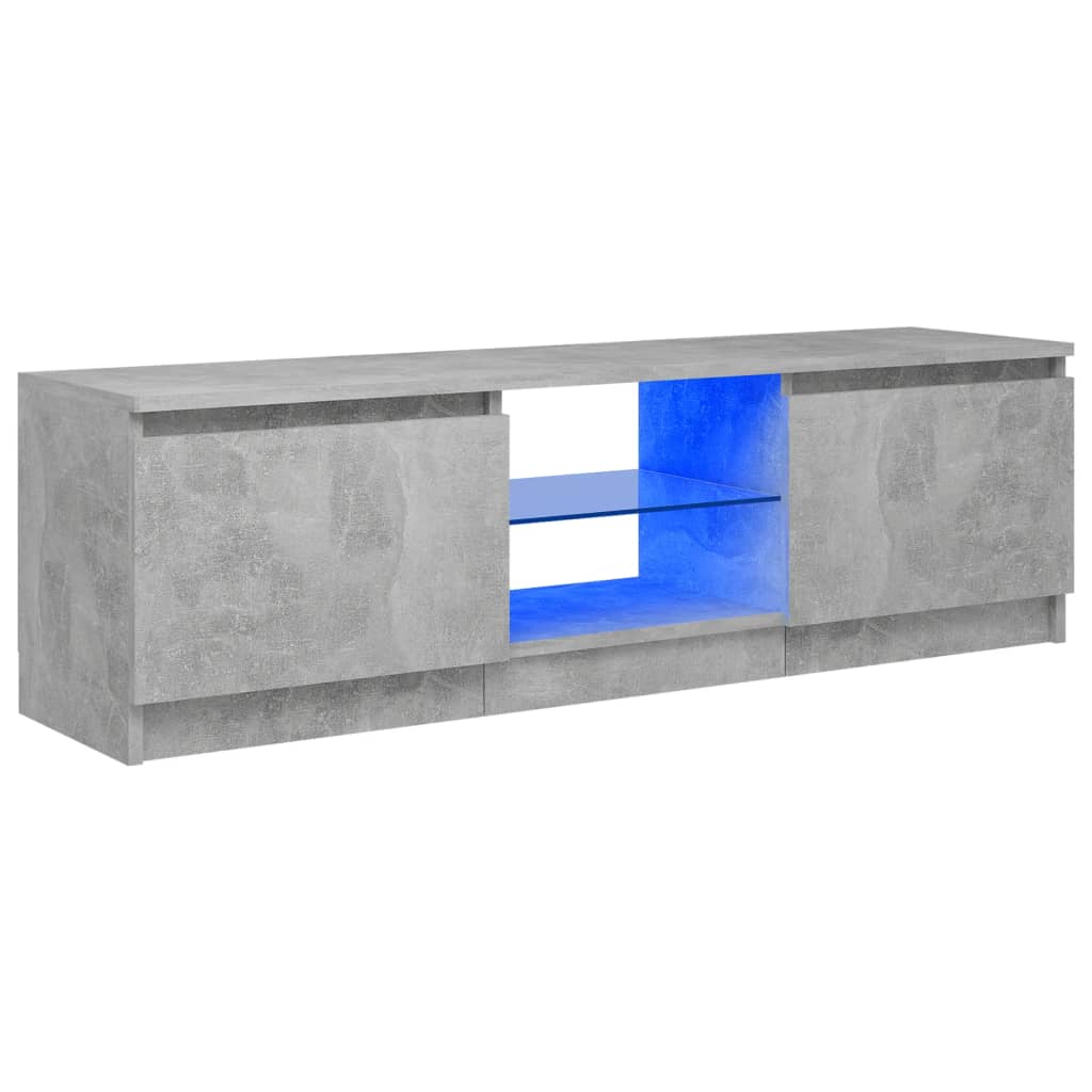 Szürke tv-szekrény led-világítással 120 x 30 x 35,5 cm Szürke tv-szekrény led-világítással 120 x 30 x 35,5 cm