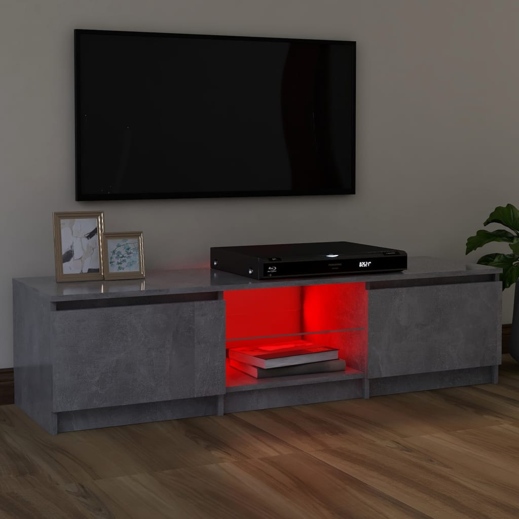 Szürke tv-szekrény led-világítással 120 x 30 x 35,5 cm Szürke tv-szekrény led-világítással 120 x 30 x 35,5 cm