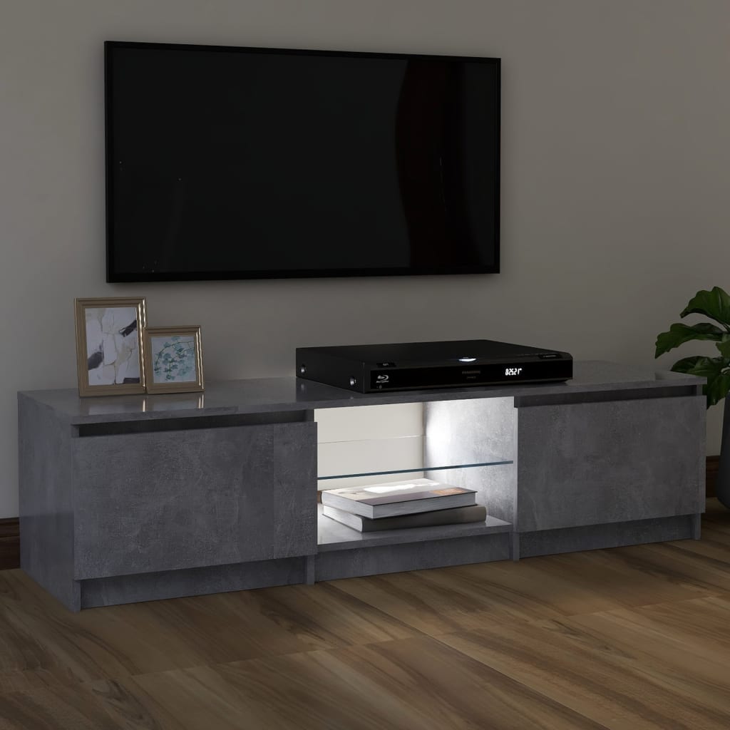 Szürke tv-szekrény led-világítással 120 x 30 x 35,5 cm Szürke tv-szekrény led-világítással 120 x 30 x 35,5 cm