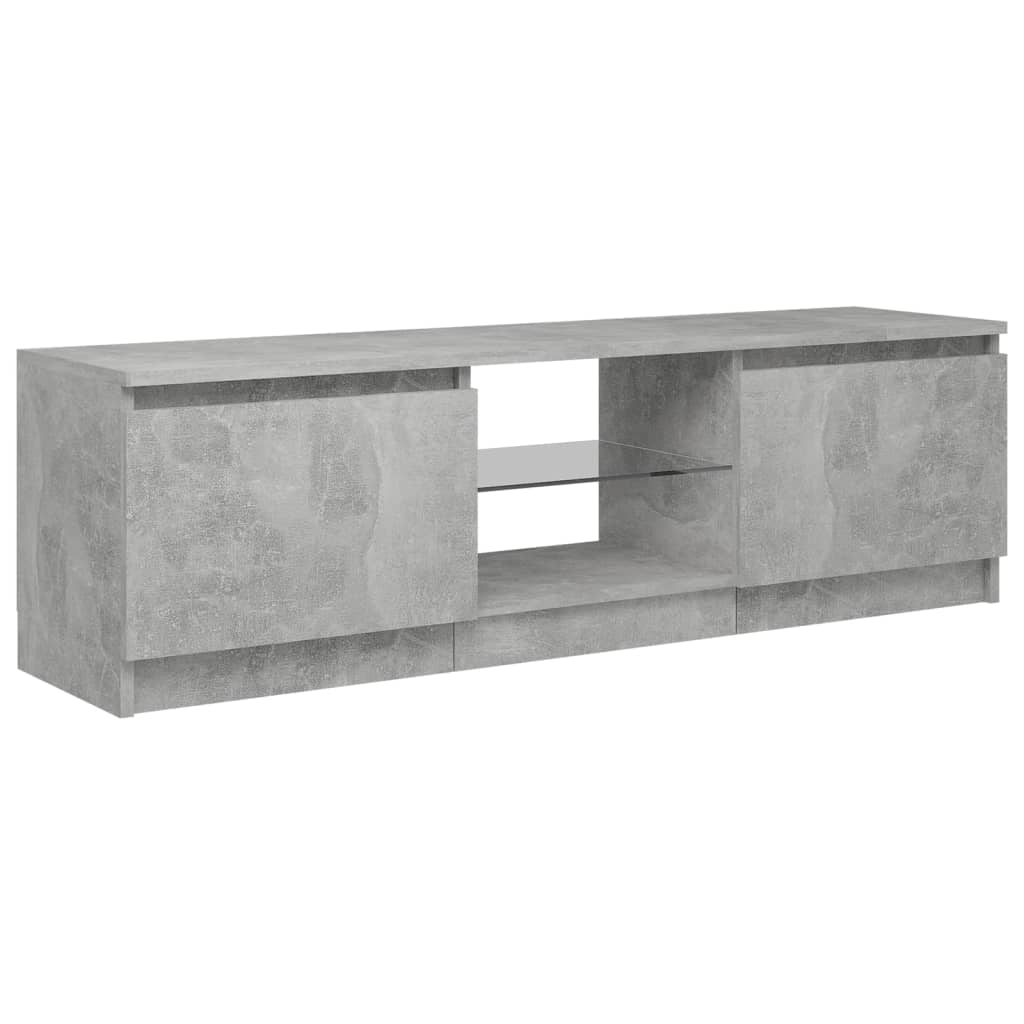 Szürke tv-szekrény led-világítással 120 x 30 x 35,5 cm Szürke tv-szekrény led-világítással 120 x 30 x 35,5 cm