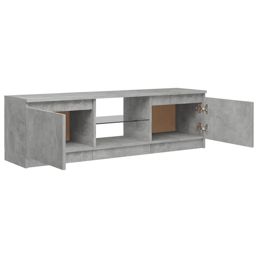 Szürke tv-szekrény led-világítással 120 x 30 x 35,5 cm Szürke tv-szekrény led-világítással 120 x 30 x 35,5 cm