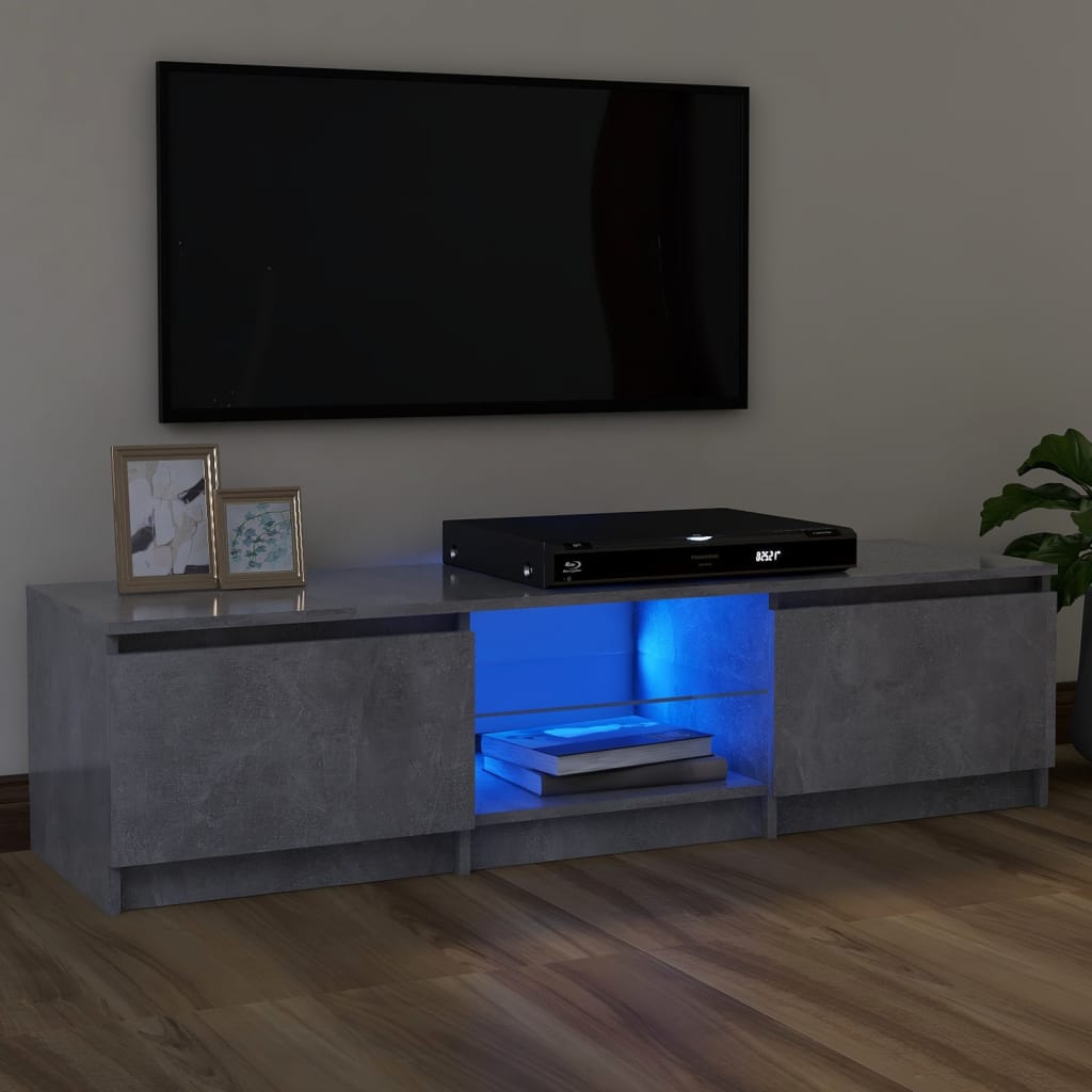 Szürke tv-szekrény led-világítással 120 x 30 x 35,5 cm Szürke tv-szekrény led-világítással 120 x 30 x 35,5 cm