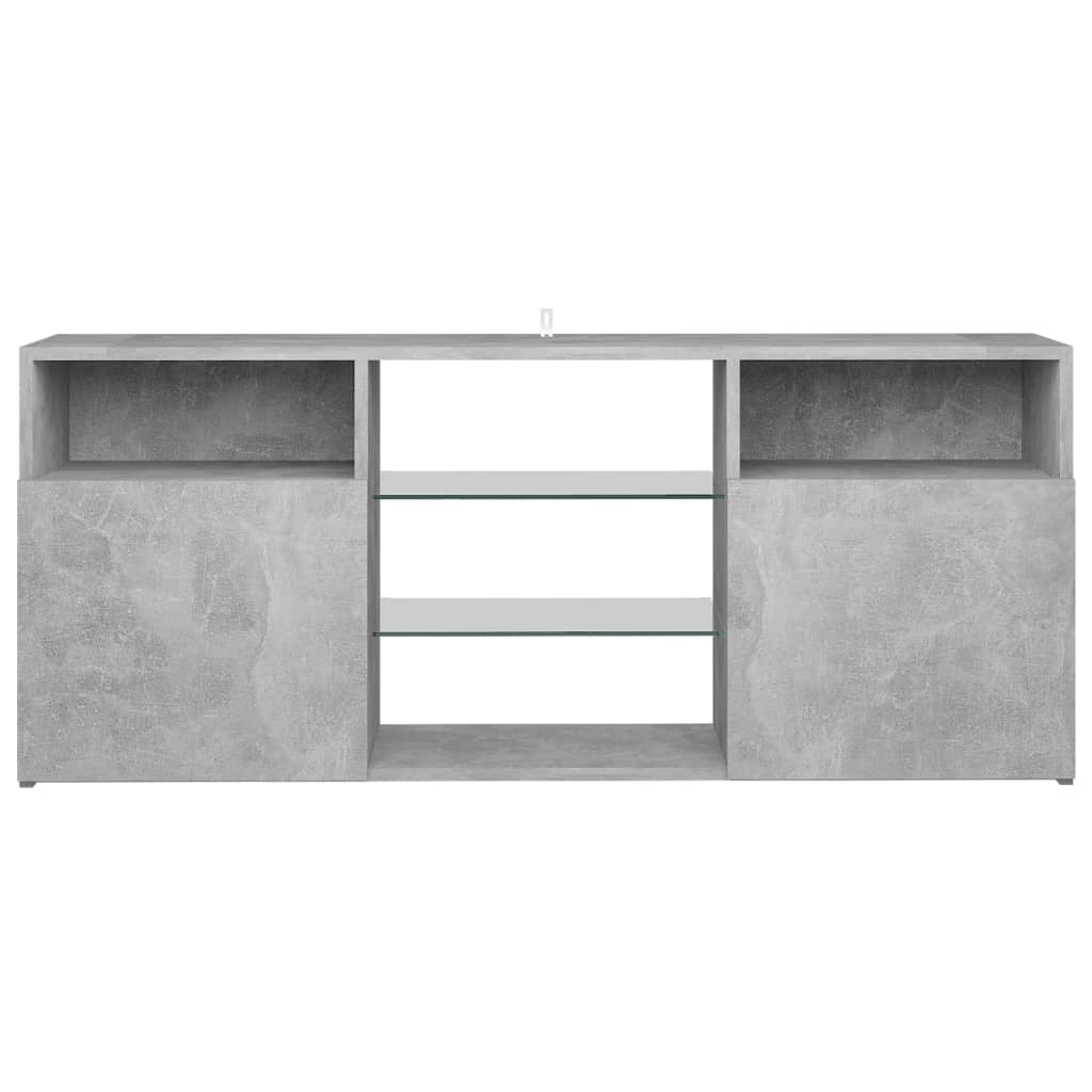Betonszürke tv-szekrény led-lámpákkal 120 x 35 x 50 cm Betonszürke tv-szekrény led-lámpákkal 120 x 35 x 50 cm