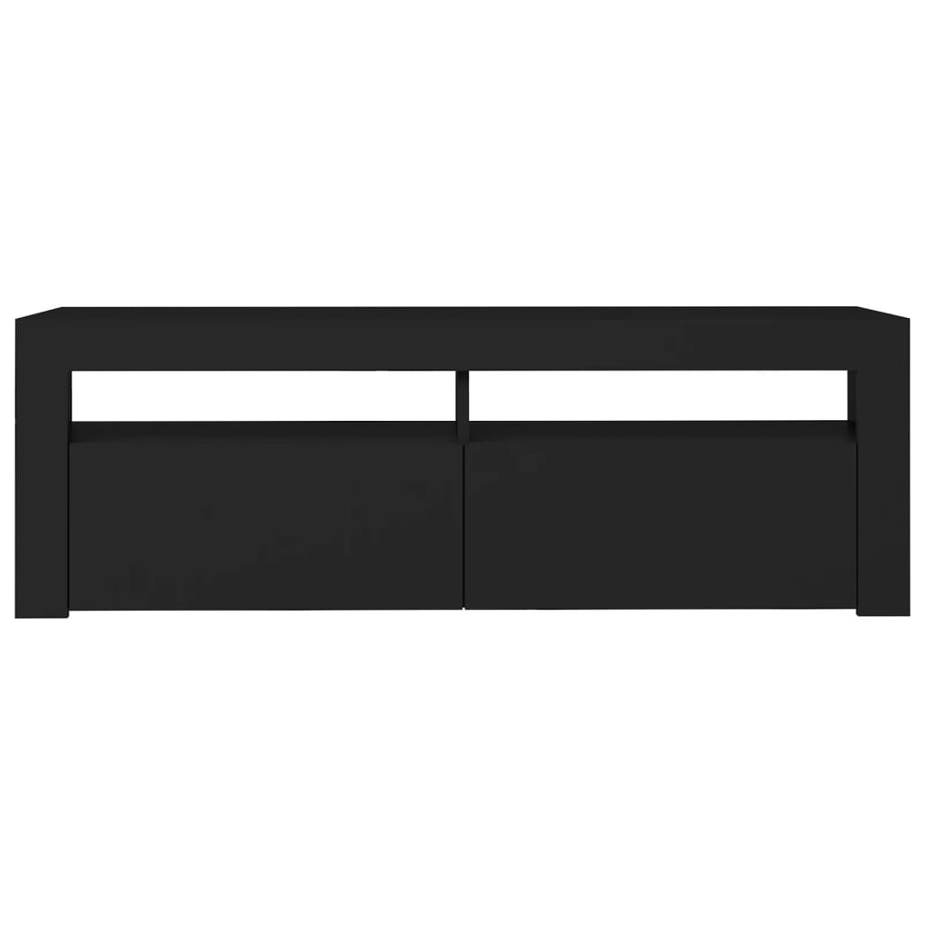 Fekete tv-szekrény led-lámpákkal 120 x 35 x 40 cm Fekete tv-szekrény led-lámpákkal 120 x 35 x 40 cm