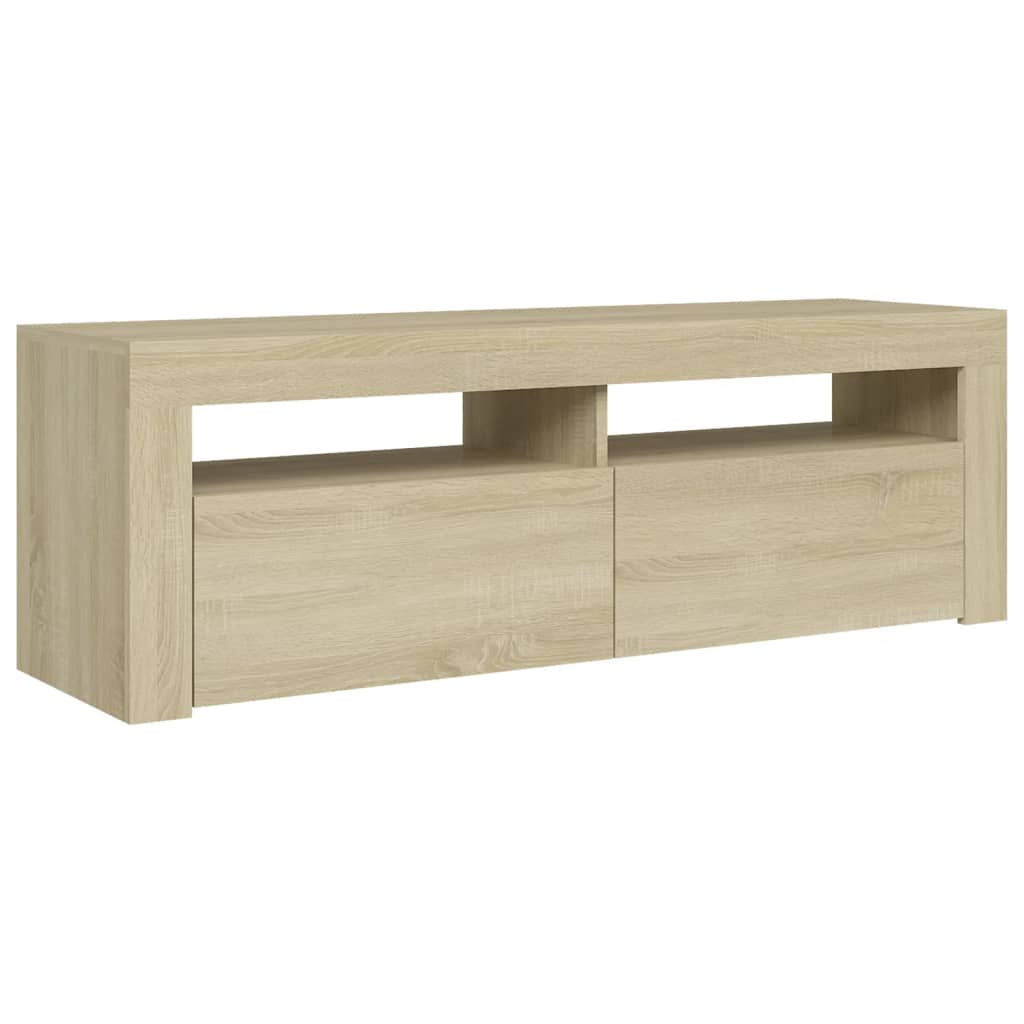 Sonoma-tölgy színű tv-szekrény led-lámpákkal 120 x 35 x 40 cm Sonoma-tölgy színű tv-szekrény led-lámpákkal 120 x 35 x 40 cm