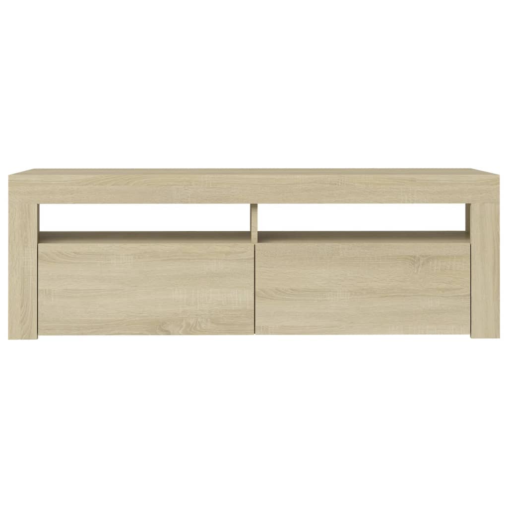 Sonoma-tölgy színű tv-szekrény led-lámpákkal 120 x 35 x 40 cm Sonoma-tölgy színű tv-szekrény led-lámpákkal 120 x 35 x 40 cm