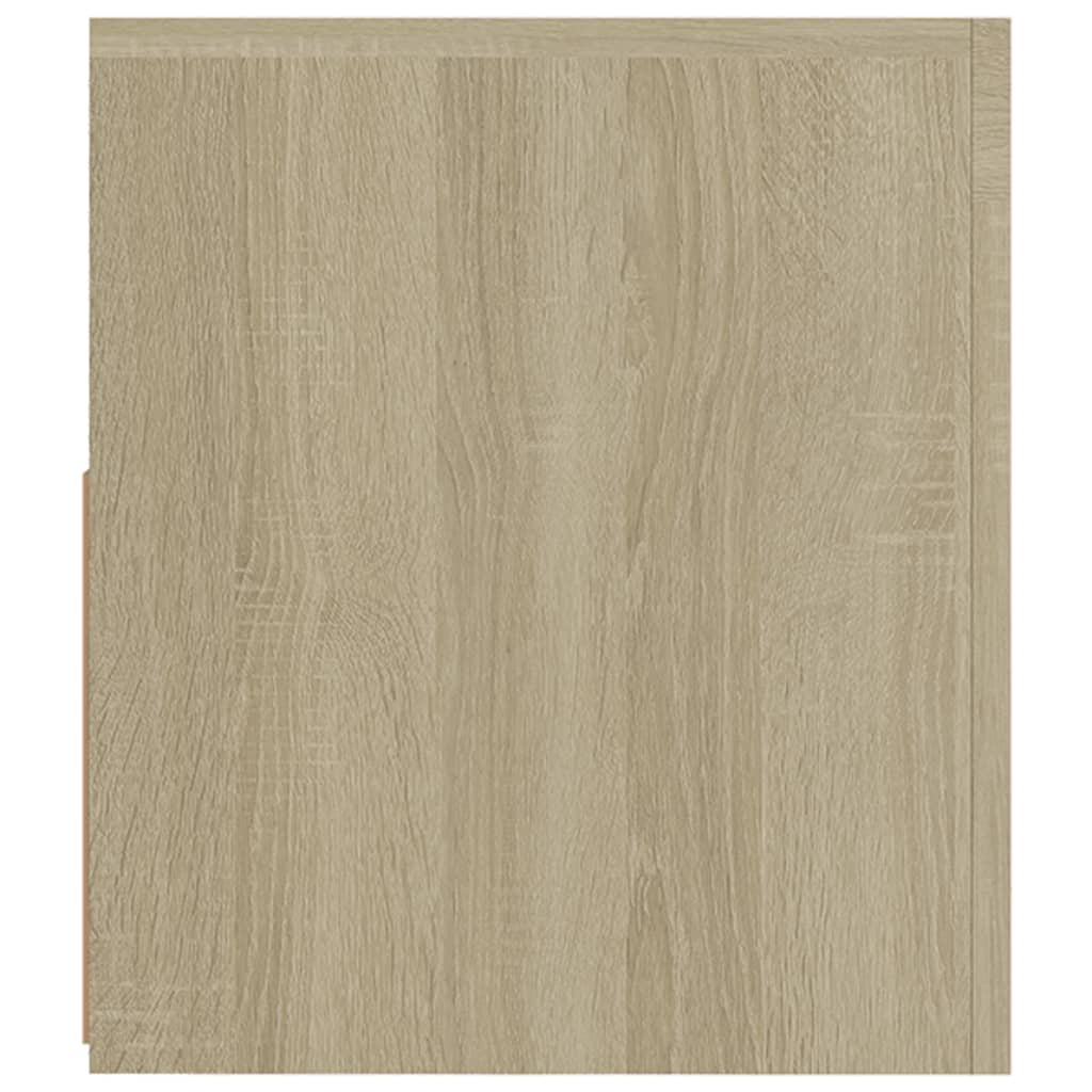 Sonoma-tölgy színű tv-szekrény led-lámpákkal 90 x 35 x 40 cm