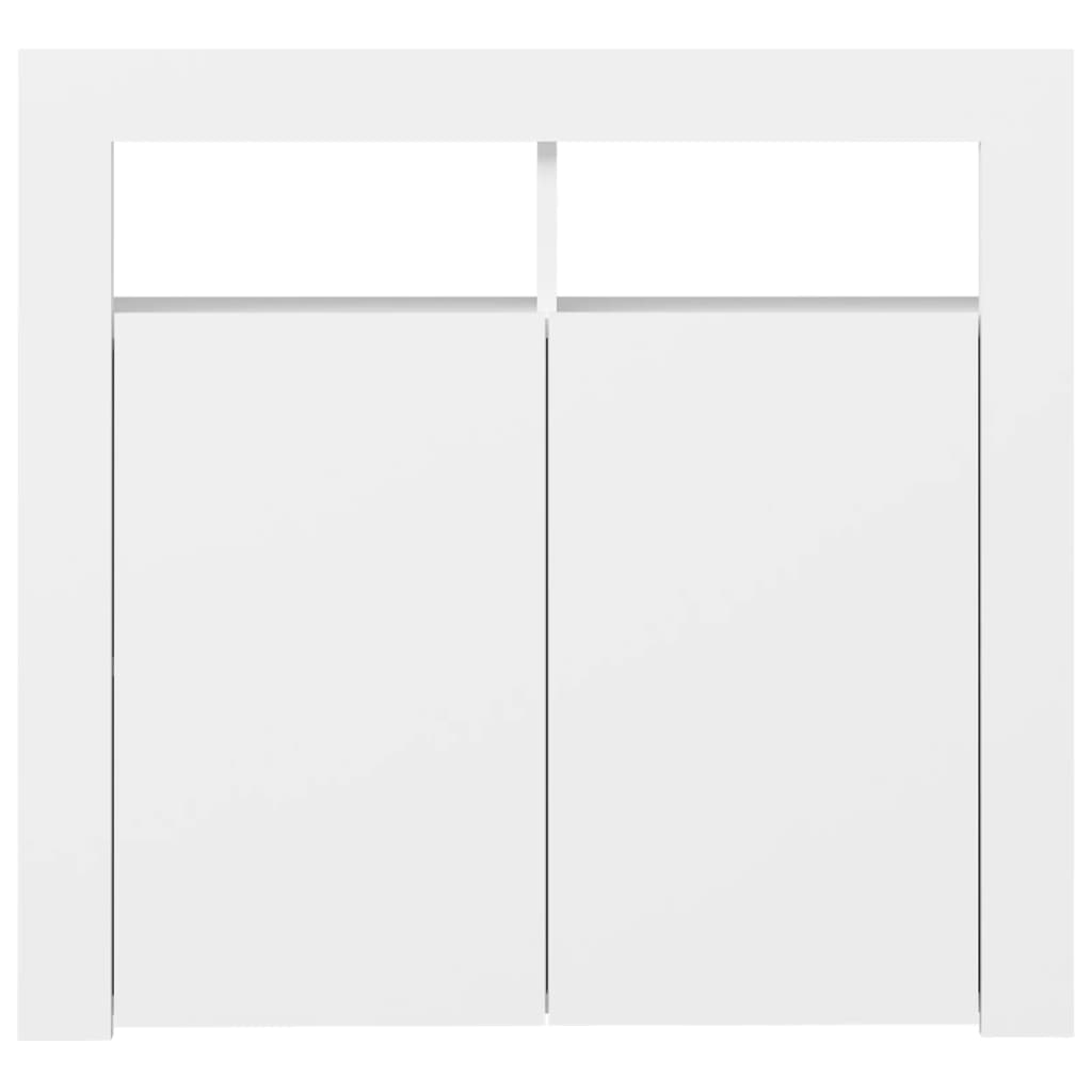 Fehér tálalószekrény led-világítással 80 x 35 x 75 cm