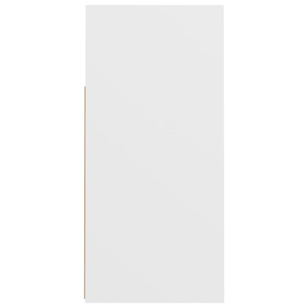 Fehér tálalószekrény led-világítással 80 x 35 x 75 cm