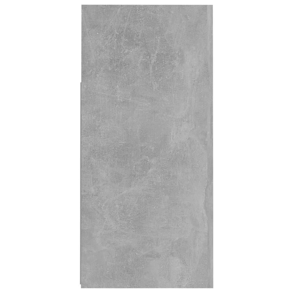Betonszürke tálalószekrény led-világítással 80 x 35 x 75 cm