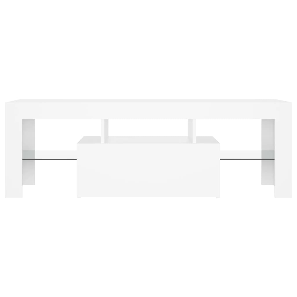 Fehér tv-szekrény led-lámpákkal 120 x 35 x 40 cm Fehér tv-szekrény led-lámpákkal 120 x 35 x 40 cm