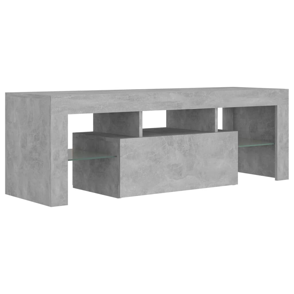 Betonszürke tv-szekrény led-lámpákkal 120 x 35 x 40 cm Betonszürke tv-szekrény led-lámpákkal 120 x 35 x 40 cm