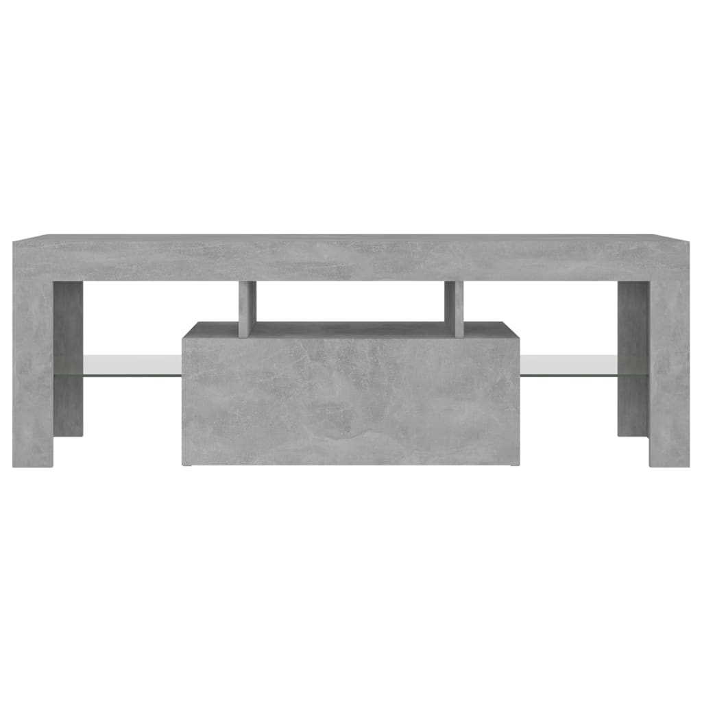 Betonszürke tv-szekrény led-lámpákkal 120 x 35 x 40 cm Betonszürke tv-szekrény led-lámpákkal 120 x 35 x 40 cm