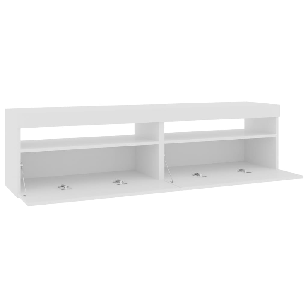 2 db fehér tv-szekrény led-világítással 75 x 35 x 40 cm 2 db fehér tv-szekrény led-világítással 75 x 35 x 40 cm