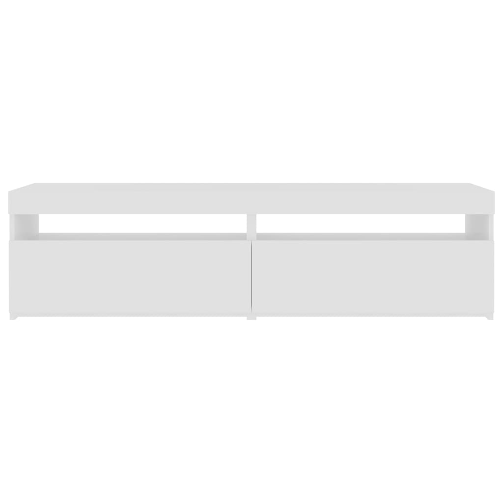 2 db fehér tv-szekrény led-világítással 75 x 35 x 40 cm 2 db fehér tv-szekrény led-világítással 75 x 35 x 40 cm