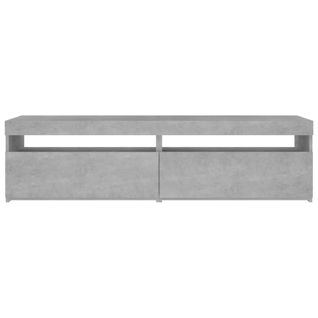 2 db betonszürke tv-szekrény led-világítással 75 x 35 x 40 cm 2 db betonszürke tv-szekrény led-világítással 75 x 35 x 40 cm