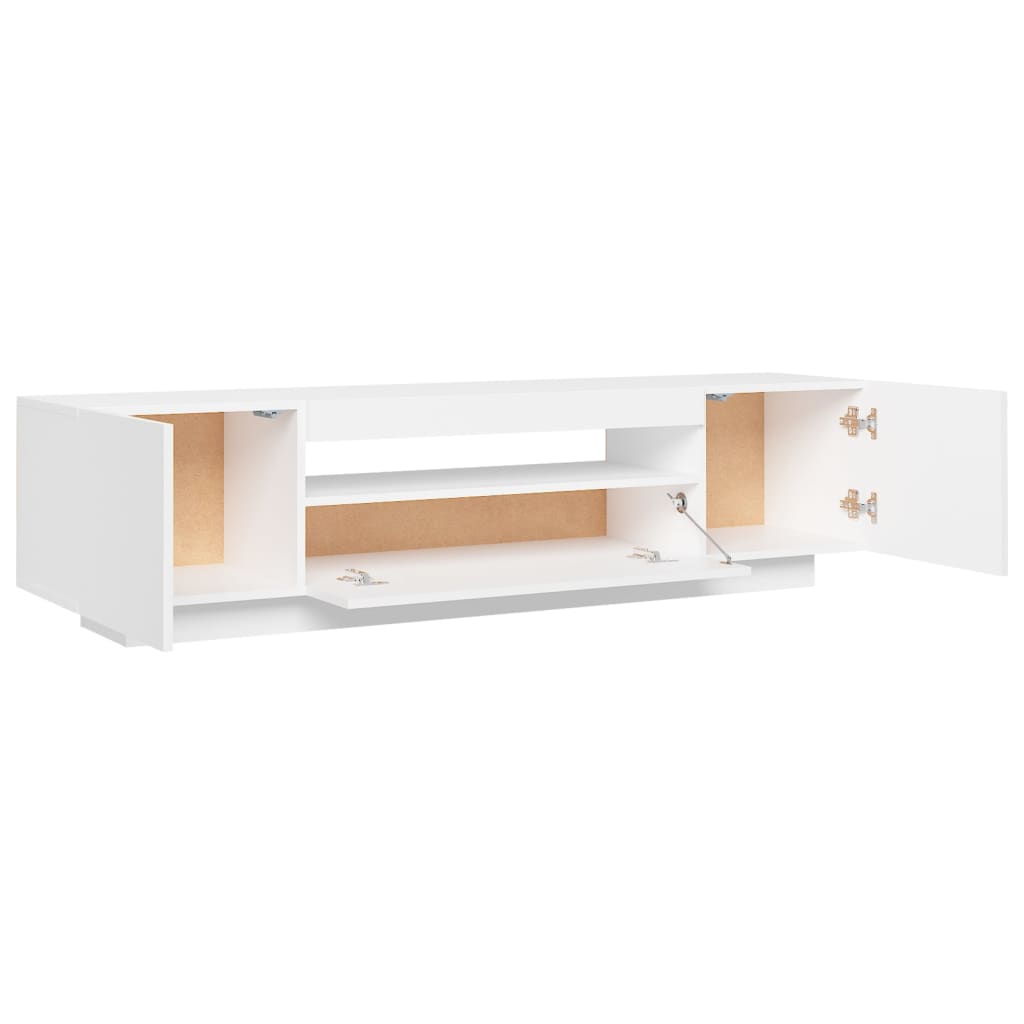 Fehér tv-szekrény led-lámpákkal 160 x 35 x 40 cm Fehér tv-szekrény led-lámpákkal 160 x 35 x 40 cm