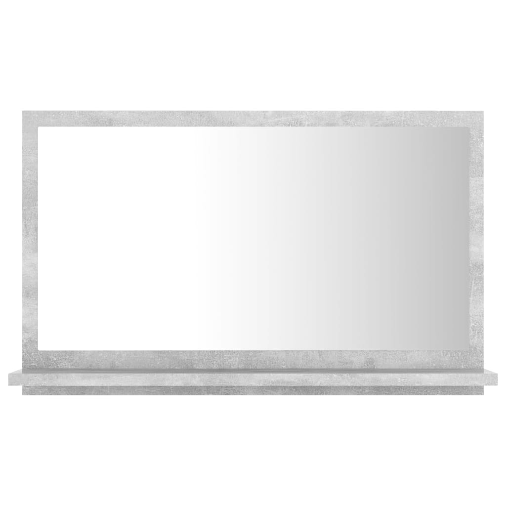 Betonszürke forgácslap fürdőszobai tükör 60 x 10,5 x 37 cm Betonszürke forgácslap fürdőszobai tükör 60 x 10,5 x 37 cm