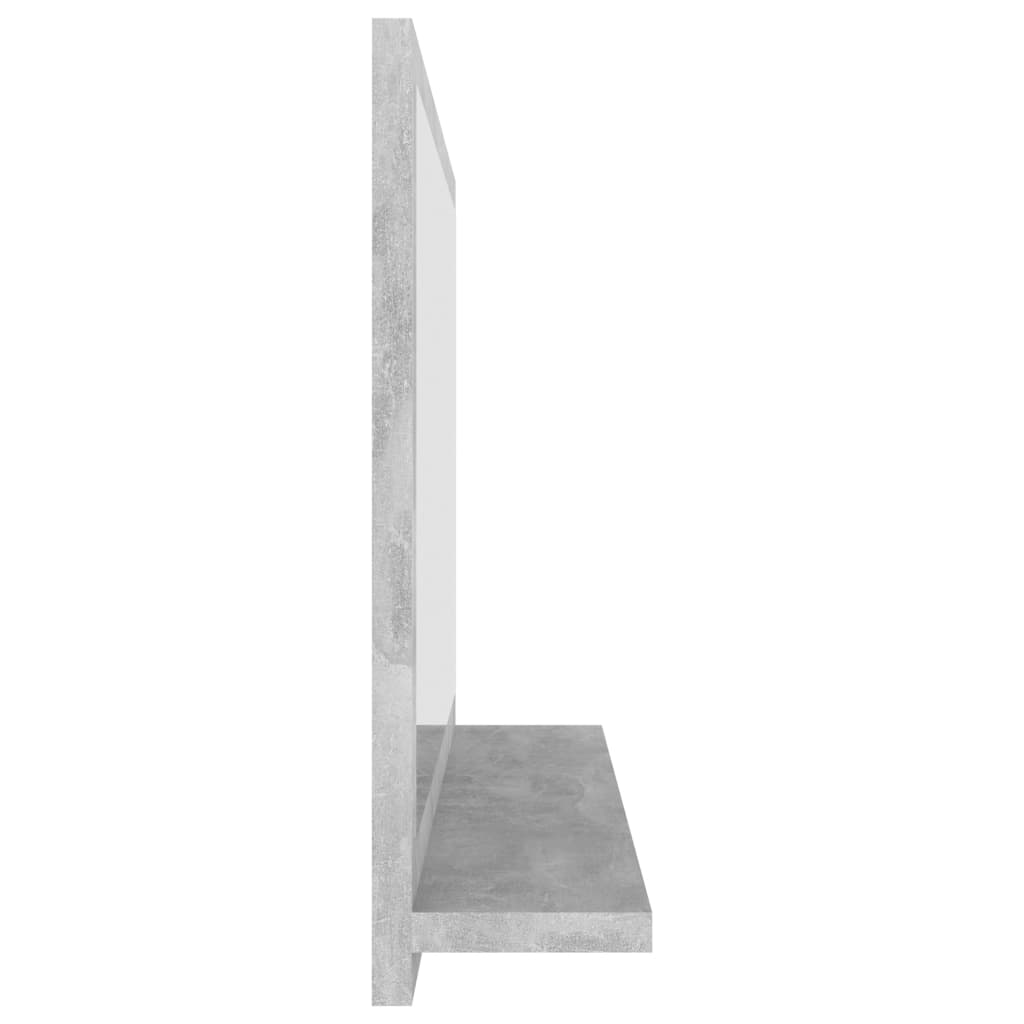 Betonszürke forgácslap fürdőszobai tükör 60 x 10,5 x 37 cm Betonszürke forgácslap fürdőszobai tükör 60 x 10,5 x 37 cm