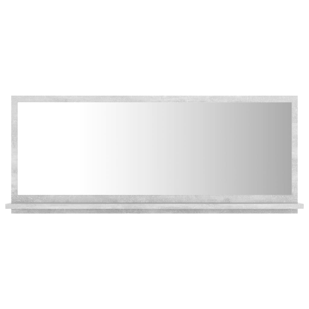 Betonszürke forgácslap fürdőszobai tükör 90 x 10,5 x 37 cm Betonszürke forgácslap fürdőszobai tükör 90 x 10,5 x 37 cm