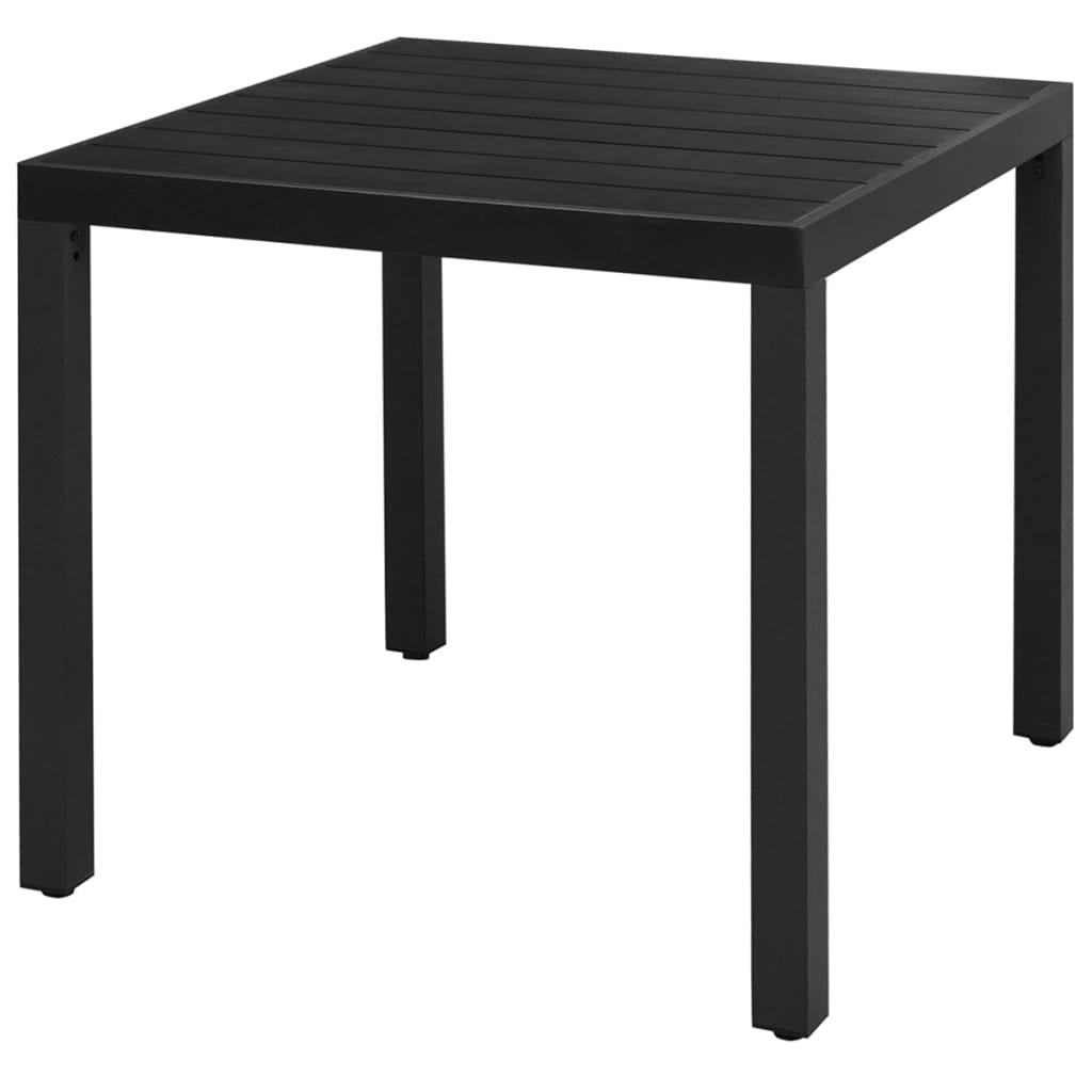 3 részes fekete pvc rattan kerti étkezőgarnitúra