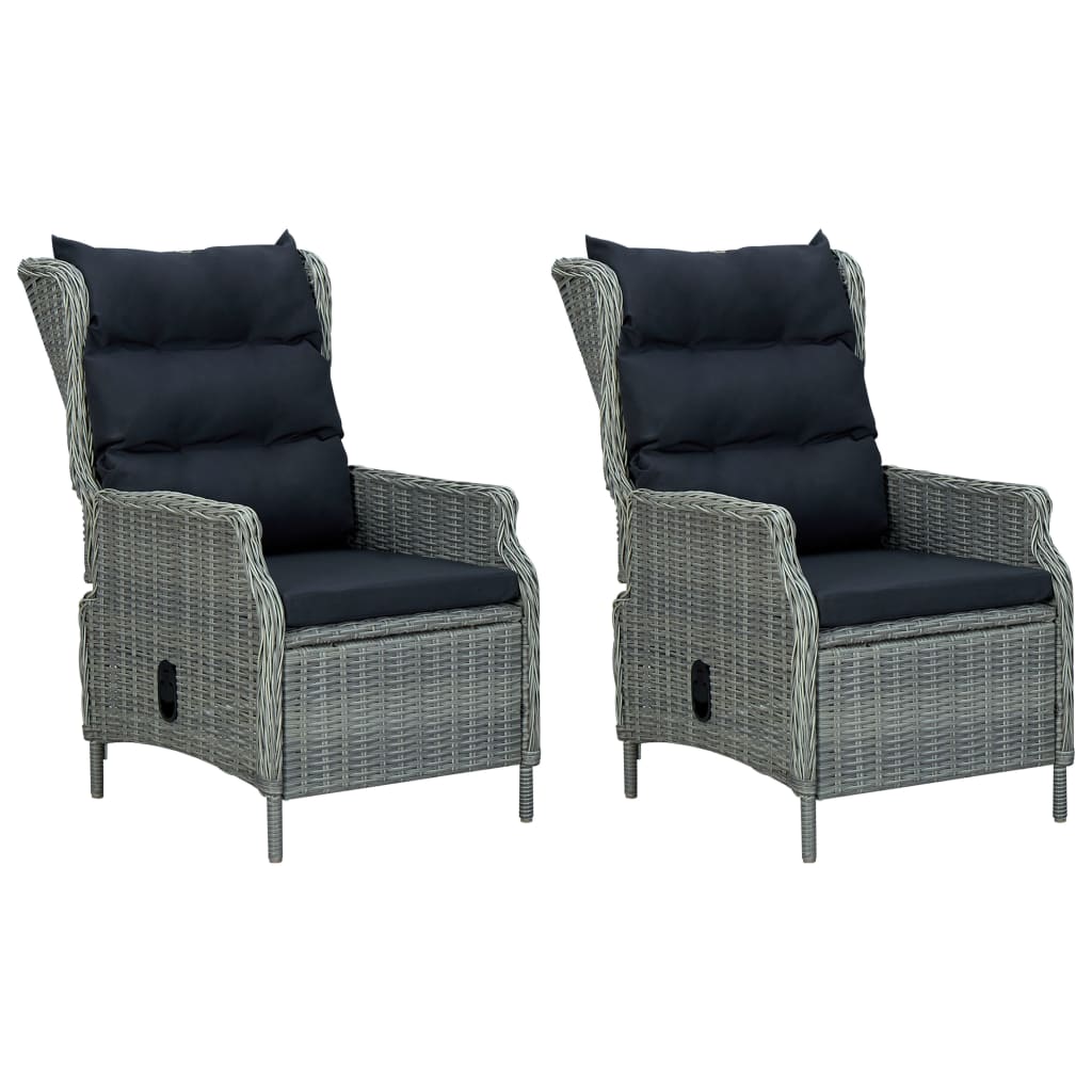 9 részes világosszürke polyrattan kültéri étkezőszett párnákkal 9 részes világosszürke polyrattan kültéri étkezőszett párnákkal