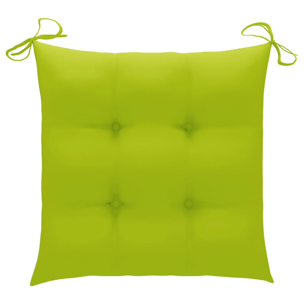 4 db szürke tömör akácfa rendezői szék párnával