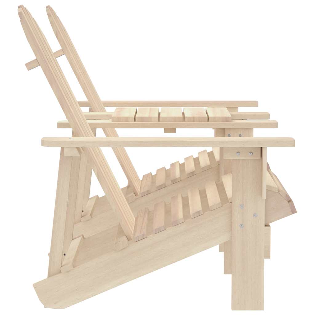 Tömör fenyőfa kerti adirondack székek teázóasztallal