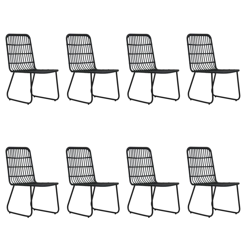 9 részes polyrattan és üveg kültéri étkezőgarnitúra