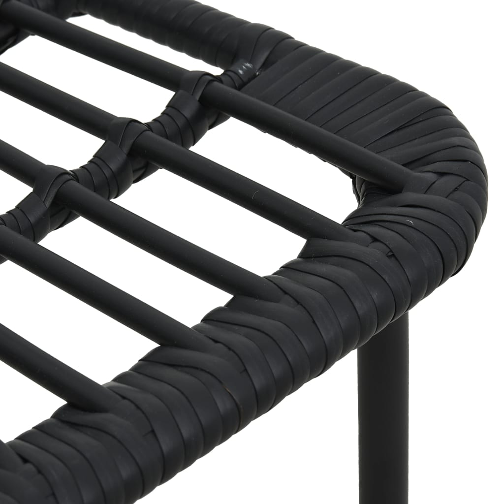 9 részes polyrattan és üveg kültéri étkezőgarnitúra