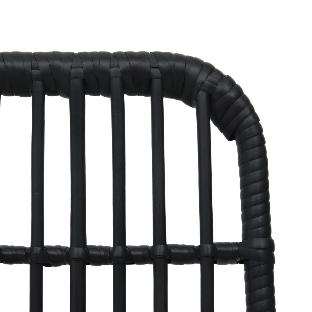 3 részes polyrattan és üveg kültéri étkezőgarnitúra