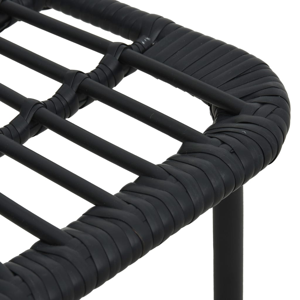 3 részes polyrattan és üveg kültéri étkezőgarnitúra