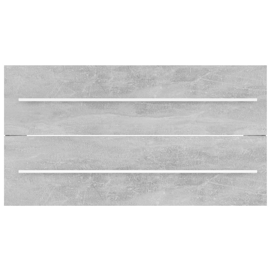 2 részes betonszürke forgácslap fürdőszobai bútorszett