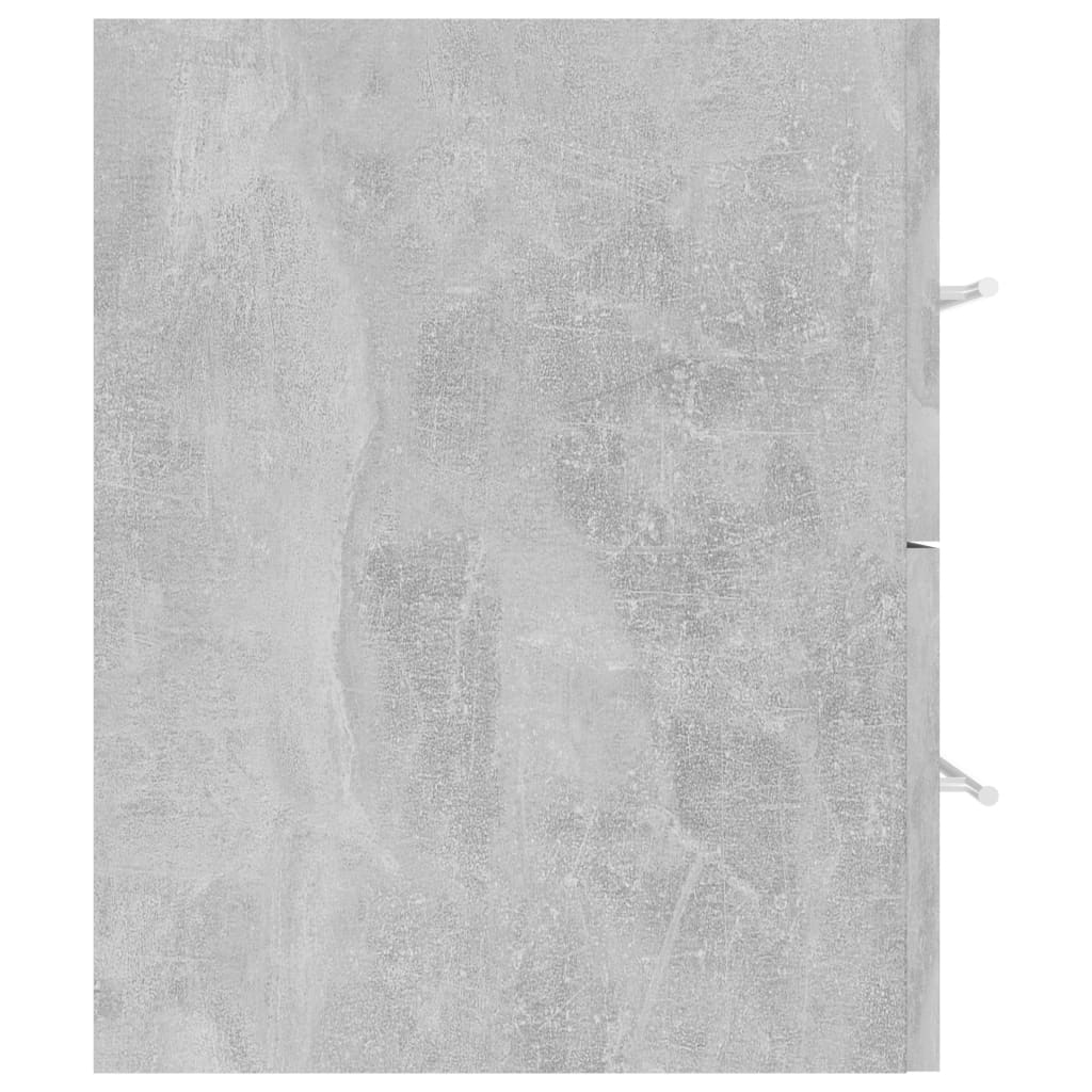 2 részes betonszürke forgácslap fürdőszobai bútorszett