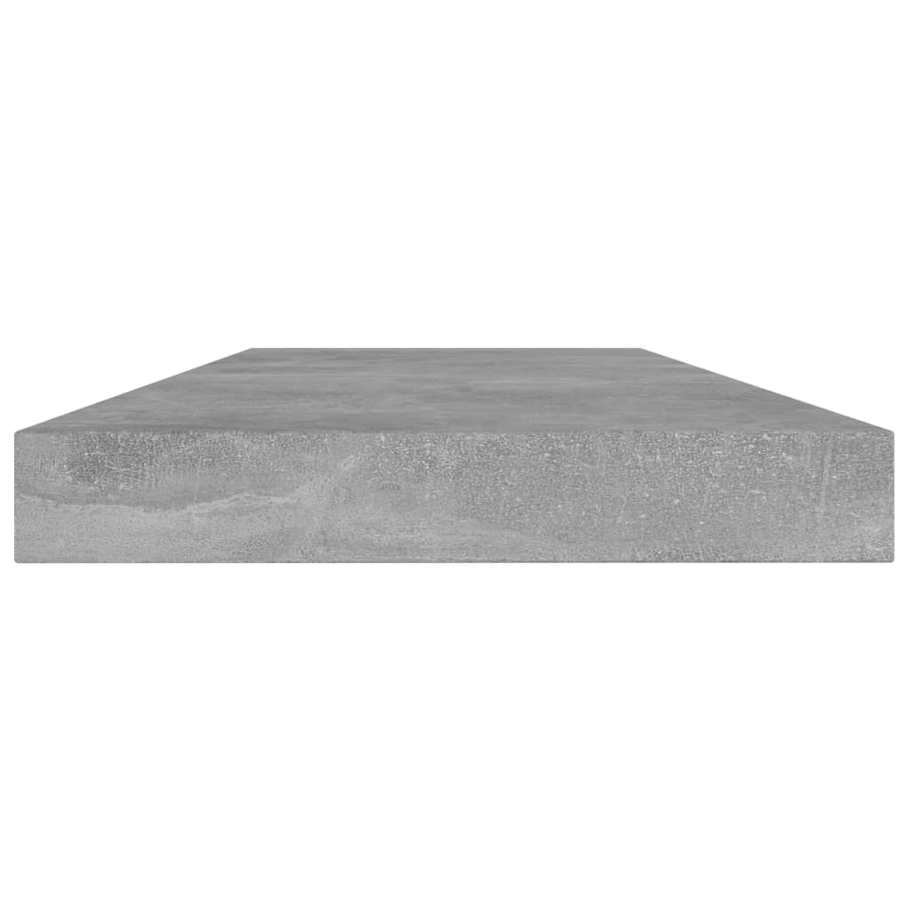 4 db betonszürke forgácslap könyvespolc 40 x 10 x 1,5 cm