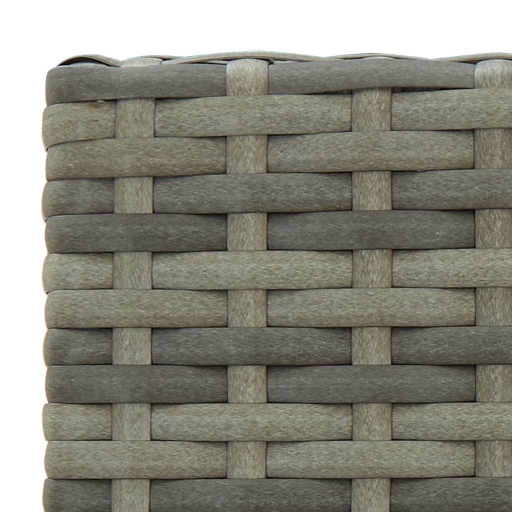 3 részes szürke polyrattan kerti bárszett