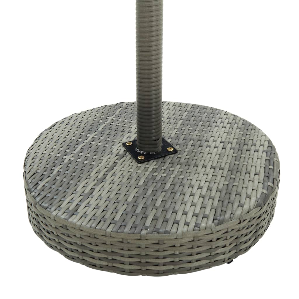 3 részes szürke polyrattan kerti bárszett