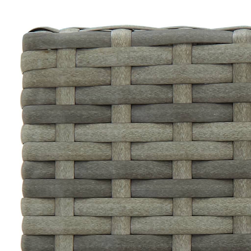 3 részes szürke polyrattan kerti bárszett