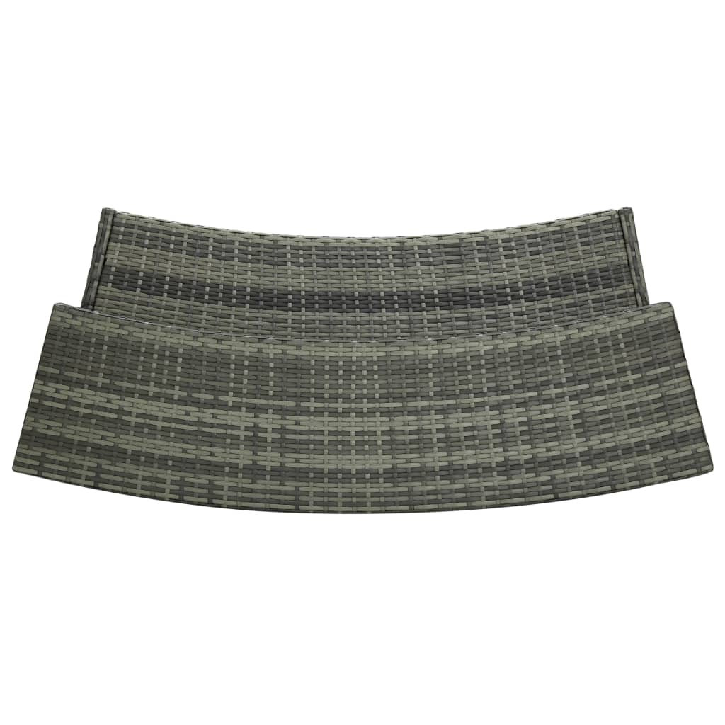 5 részes szürke kerti bárszett párnákkal