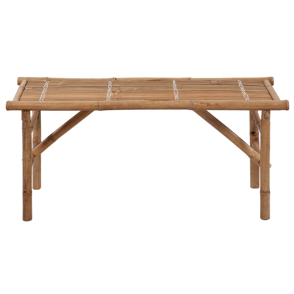 Összecsukható bambusz kerti pad párnával 118 cm