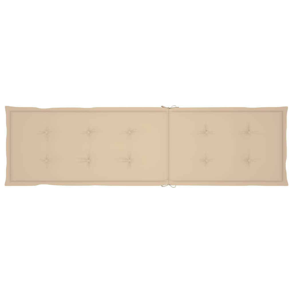 Tömör akácfa kültéri napozószék lábtartóval és párnával